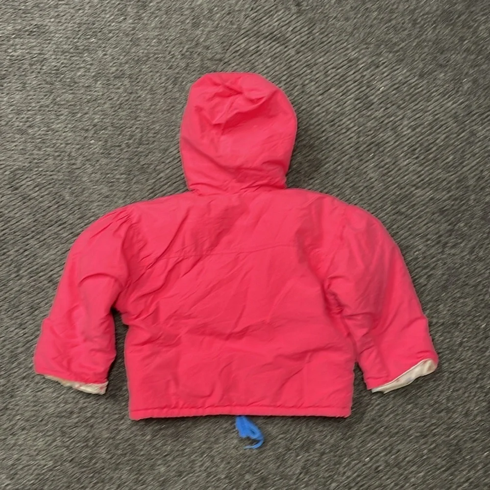Vintage OshKosh B'gosh Hooded Pink Jacket 18 Months Toggle 90s Little Girl